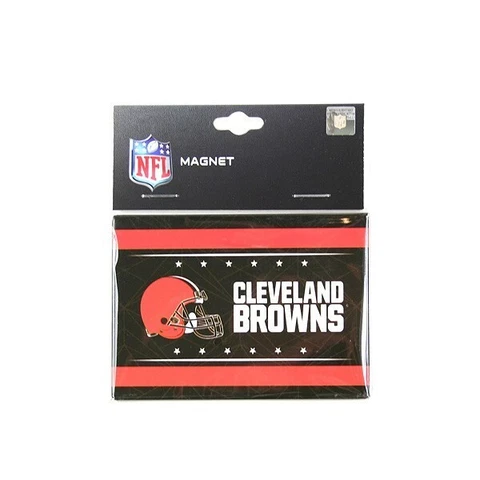 CLEVELAND BROWNS GEO MAGNET RETANGLE SIZE: 3.5" BY 2.5" NEW Cover