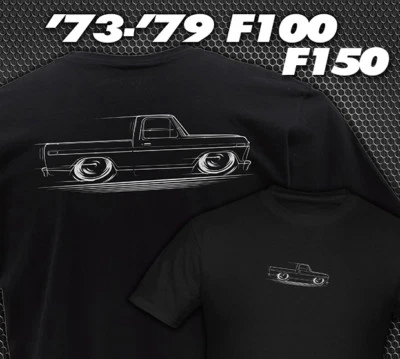 Camiseta Ford Truck 1973 a 1979 F100 F150 1974 1975 1976 1977 78 Dentside Pickup Foto 1 de 4