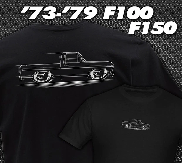 Camiseta Ford Truck 1973 a 1979 F100 F150 1974 1975 1976 1977 78 Dentside Pickup Foto 1 de 4