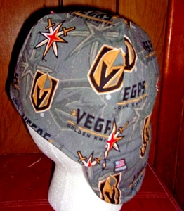 Vegas Golden Knights construcción hecha a medida, soldador, instalador de tuberías, sombrero de motociclista - Imagen 1 de 3