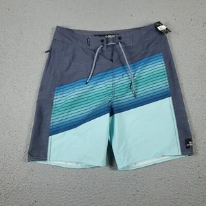 Rip Curl Shorts Boys 26 Blue Mirage Lace Tie Beach Board Swim Trunks - Picture 1 of 7