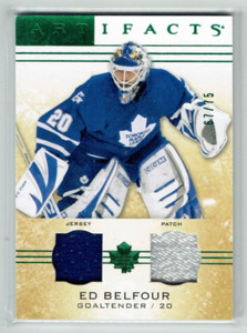 14-15 UD Upper Deck Artifacts  Ed Belfour  /75  Patch--Jersey  HOF