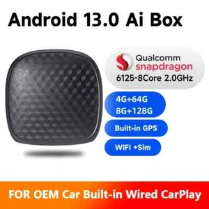 CarPlay Ai Box 8+128G Android 13 Wireless Carplay Android Auto 8-Core CPU 4G - Picture 1 of 17
