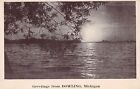 Dowling MI Michigan Sunrise Clear Lake Baltimore Township Vtg Postcard Z9