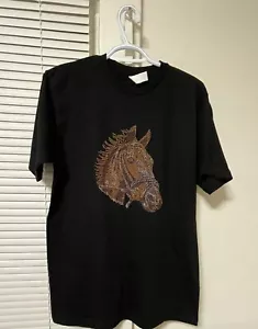 Rhinestone bling shirt size M - Picture 1 of 3