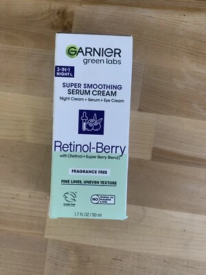 Garnier Green Labs 3-in-1 Night Super Smoothing Serum Cream Retinol-Berry 1.7oz  - Image 1 of 2