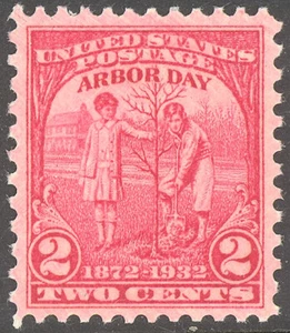 Scott 717, the 2¢ Arbor Day Issue - from 1932 - Mint, Never Hinged. - Picture 1 of 1