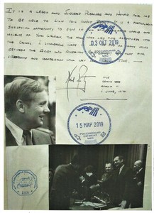 ISS space flown photo of Neil Armstrong/ Soyuz MS-12 spacecraft/ COA