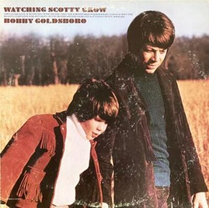 BOBBY GOLDSBORO HAND SIGNED CARD w/LP ALBUM "WATCHING SCOTTY GROW"