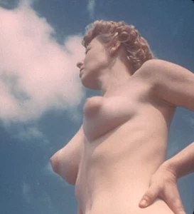 3D Stereo Realist Vintage Pinup Slide Photo Woman Female NUDE View from Under - Picture 1 of 2