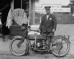 Henderson Police Motorcycle 1922 Vintage 8x10 Reprint Of Old Photo - Picture 1 of 1