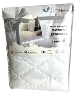 Stuff4Homes Fitted Waterproof Mattress Protector Twin XL 100% TC Premium Cotton - Picture 1 of 3