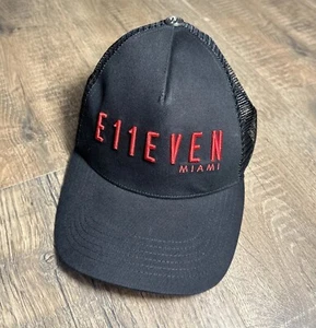 E11even Miami By DYC Edición Limitada Negro Rojo SnapBack Gorra Gorra Malla - Imagen 1 de 12