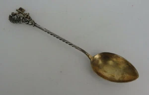Zierlöffel figürliches Stadtwappen Genf Silber um 1920 (78071) - Picture 1 of 6