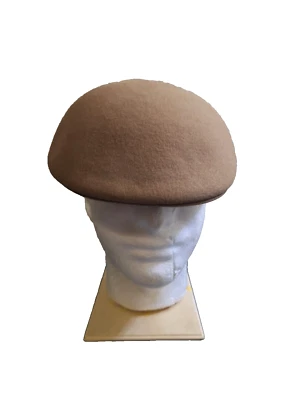 Broner Ascot Driving Cap Extra Quality London Camel Tan Made in USA Wool Hat MED - Image 1 of 4