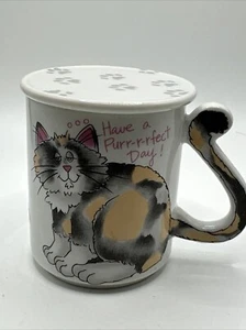 Taza Gato Vintage Años 90 Hecha en Japón Montaje Clemens Cerámica Única Gatito Gato Tapa - Imagen 1 de 17