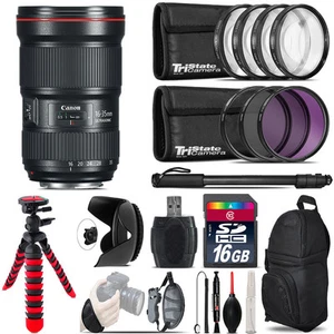 Canon 16-35mm 2.8L III USM Lens + Macro Filter Kit & More - 16GB Accessory Kit - Picture 1 of 10
