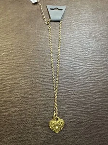 Pilgrim Jewellery Swarovski Crystal Yellow Heart Copper Necklace - Picture 1 of 3