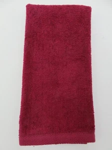 Hand Towel Burgundy Everyday Velour/Terry Cloth 100% Cotton 24" X 17'' - Picture 1 of 3