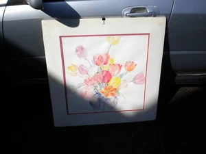 Pintura Acuarela Mary Green LaForge "tulipanes" - Firmada - Imagen 1 de 3