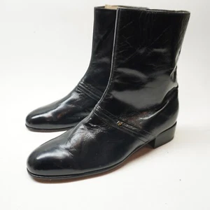 VTG! Rare Piero Pure Italian Leather Puro Quero Side Zip Shoes Boots 10.5US 29cm - Picture 1 of 16