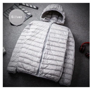 Mens Plus Sized Duck Down Fill Lightweight Warmth Packable Jackets Casual Coats - Picture 1 of 18