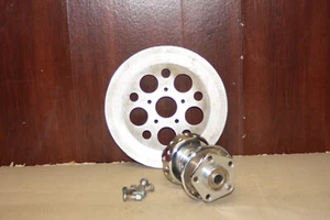 HARLEY 1979-1999 STAR DUEL FLANGE CHROME REAR WHEEL HUB AND ROTOR. - Picture 1 of 12
