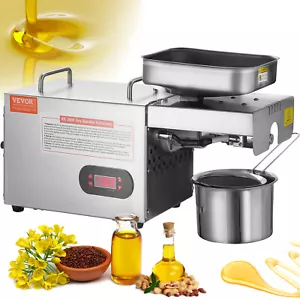 VEVOR Electric Oil Press Machine 850W Stainless Steel Oil Extractor Sesame Seeds - Picture 1 of 12