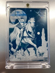 Marvel Masterpieces 2016 Lady Sif Cyan Base Printing Plate 1 Of 1! - Picture 1 of 4