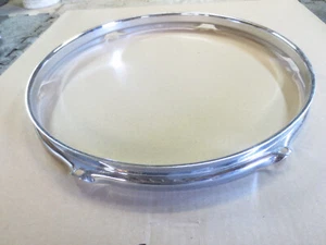 Ludwig WFL 50 60s Vintage 13” Tom Drum Hoop 6 Lug Chrome over Brass COB #2 - Picture 1 of 9
