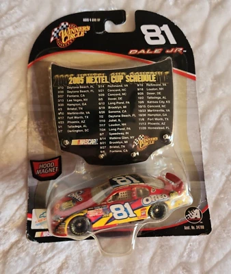 Dale Earnhardt Jr #81 Action Winners Circle 2005 Nextel Cup Schedule Capucha Imán Foto 1 de 4