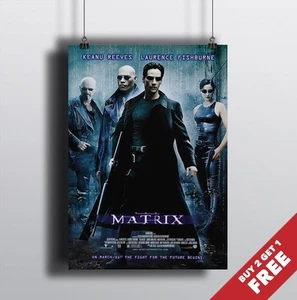 Matrix 1990 Filmplakat A3 A4 Filmklassiker Keanu Reeves Neo Andy Lana Wachowski - Bild 1 von 2