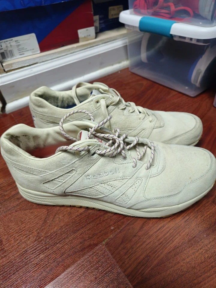 Auténtico entrenador Reebok Ventilador Kendrick Lamar Paperwhite 2015 Talla 12 K Dot Foto 1 de 4