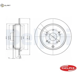 2x BRAKE DISC BG4064C FOR HONDA CR-V/IV/SUV/III/Mk K24A11K24AK24Z1 2.4L 4cyl - Picture 1 of 9