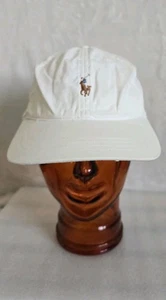 Ralph Lauren Polo golf all cotton ball cap hat logo NWT white adjustable unisex - Picture 1 of 5