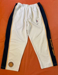 Nike White NBA 75th Golden State Warriors We Believe Era Warm Up Pants XL - Picture 1 of 9