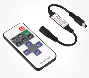 Mini RF Wireless Remote Controller DC 5-24V LED Dimmer Switch with DC Connector - Picture 1 of 6