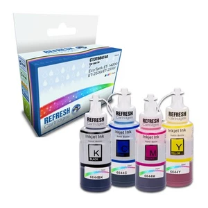 Refresh Cartridges C13T664140 Full Set Ink Bottles Compatible With Epson Printer - Afbeelding 1 van 13