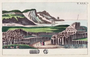 Giant's Causeway Antrim Ireland Copper Engraving Wilhelm 1800 - Picture 1 of 1