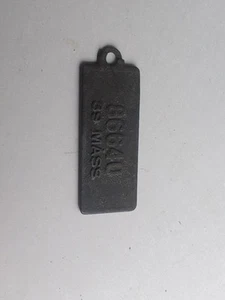 1939 Massachusetts Goodrich Keychain License Plate - Picture 1 of 3