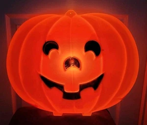 VTG • LRG 20"×14" • Flat/Hanging/Standing • Light-Up • Jack-O-Lantern Blow Mold - Picture 1 of 6
