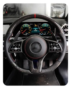 Carbon fiber steering wheel for Mercedes-Benz A180 A200 W177 W176 W166 - Picture 1 of 6