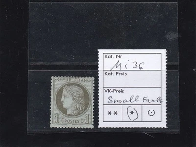 Lot France & Colonies 2 MNG, small fault  , Mi 36 - Image 1 of 2