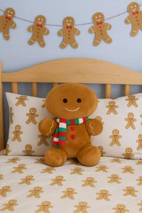 Barnardo's Limited Edition Medium Christmas Gingerbread Scarf Children's Gift - Picture 1 of 1