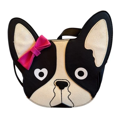 Betsey Johnson French Bulldog Boston Terrier Crossbody Purse - Image 1 of 4