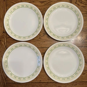 Vintage Corelle von Corning SUNSHINE 8,5" Floral Mittagessen Teller 4er Set - Bild 1 von 3