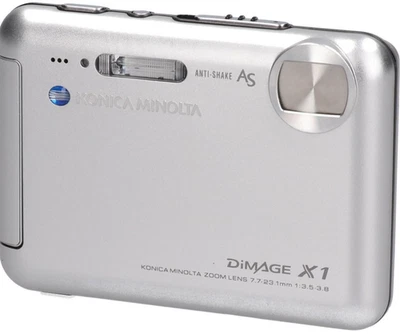 Konica Minolta Dimage X1 8.0 MP Digital Camera Silver Used From Japan - Image 1 of 4
