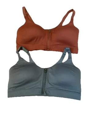 Old Navy Active Power soft Front Zip Adjustable Strap Sports Bras Size 36D - Image 1 of 4