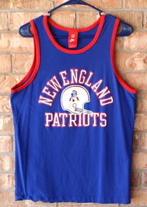 Nike New England Patriots blau/rot ärmelloses T-Shirt ~ Jugend Gr. M - Bild 1 von 8