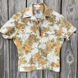 Super Vintage ￼Levi’s Saddleman tag western ladies Snappy blouse￼ 33 Inch Chest - Picture 1 of 4